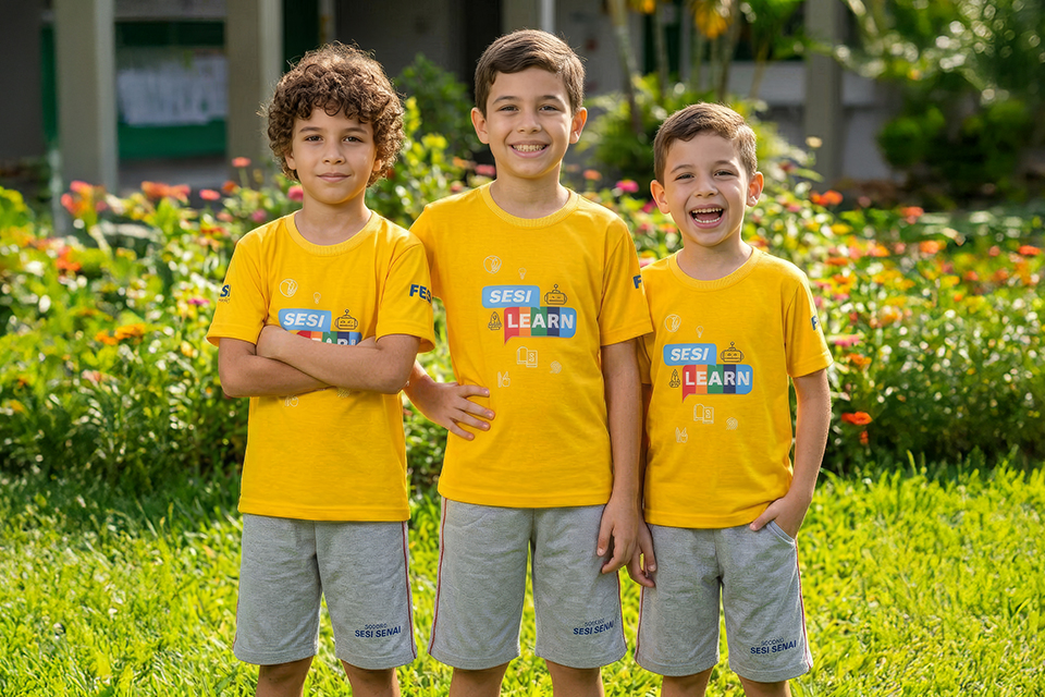 Fardamentos escolares personalizados com logo da escola